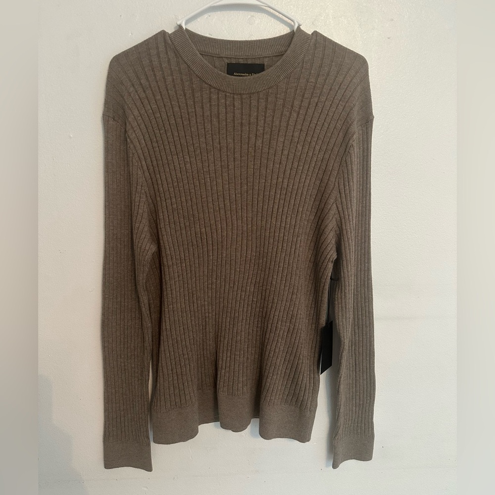 Abercrombie & Fitch Brown Ribbed Sweater NWT